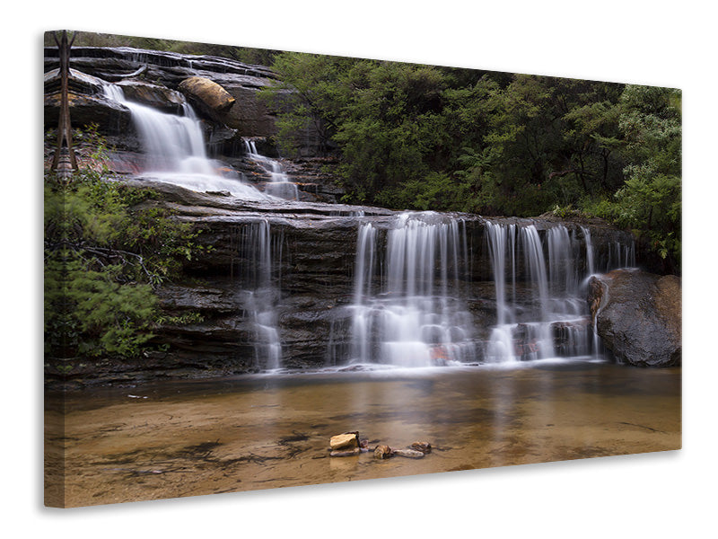 Canvas print At the end of the waterfall