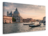 Canvas print At the canal of Venice