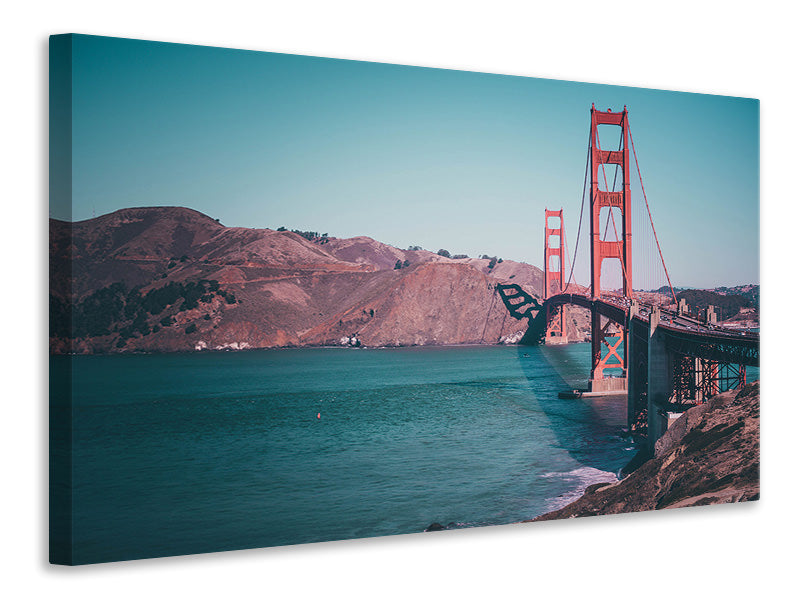 Canvas print At the Golden Gate