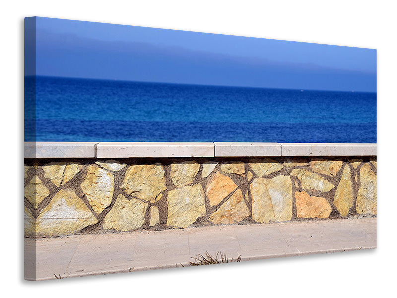 Canvas print At the beach promenade