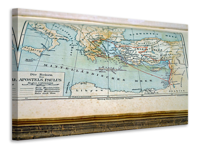 Canvas print Antique map