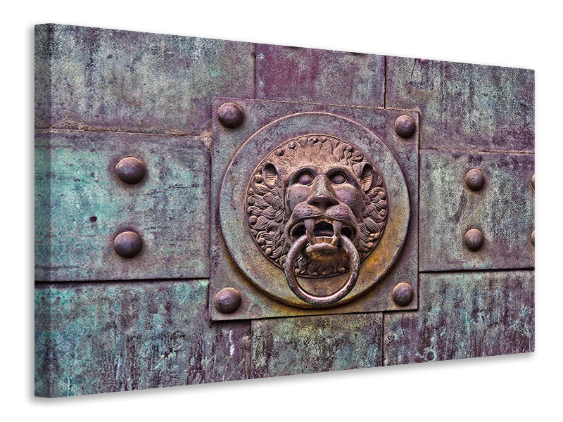 Canvas print Antique door knocker XL