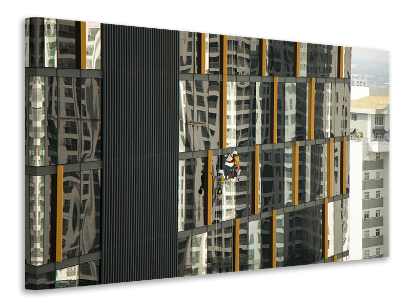 Canvas print Working on the skyscraper