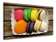 Canvas print Selection macaroons
