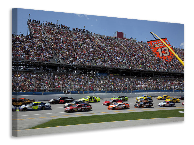 Canvas print Car Racing in Nascar