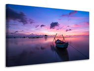 Canvas print Impressive sunset at the sea