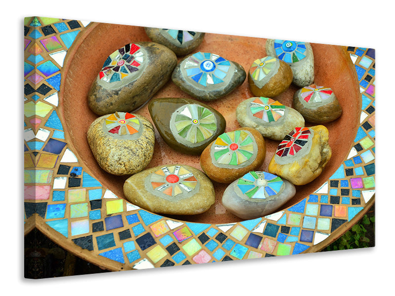 Canvas print Painted stones