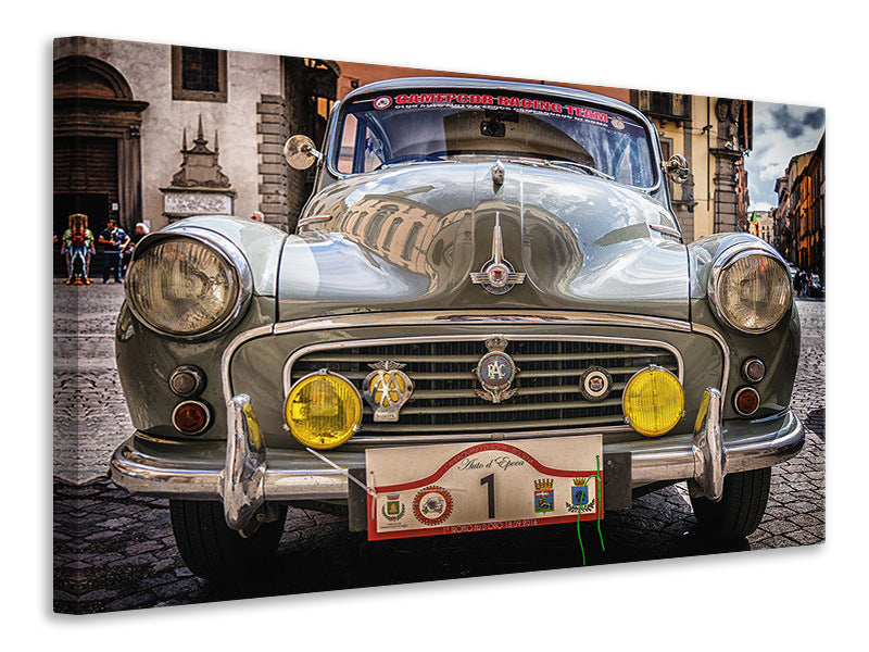 Canvas print Ready for the vintage car rally