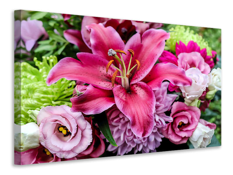 Canvas print Bouquet with lily