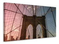 Canvas print Brooklyn Bridge Close up