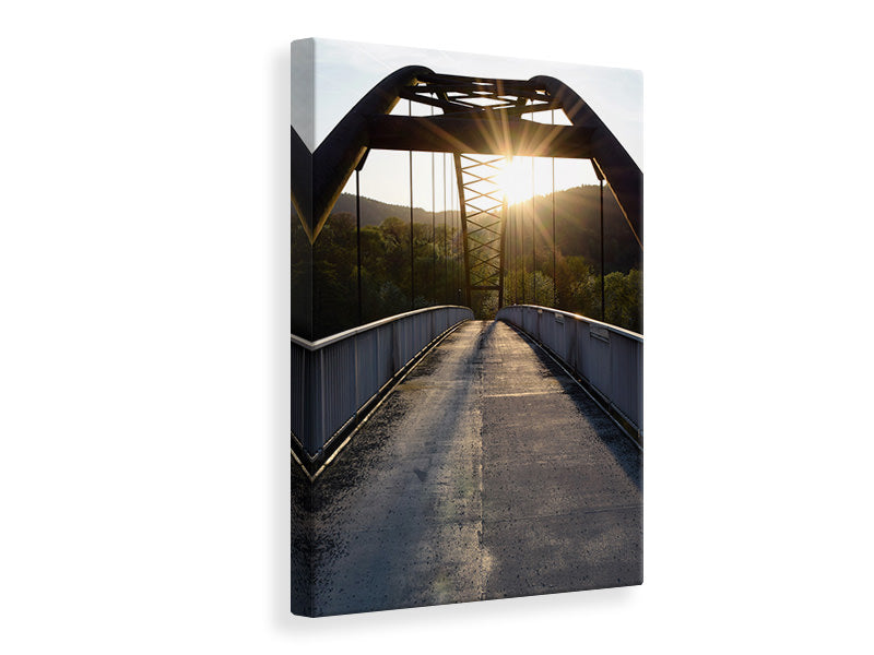 Canvas print Bridge at sunrise