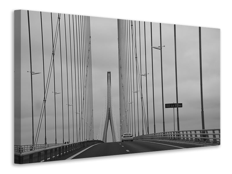 Canvas print Normandy bridge