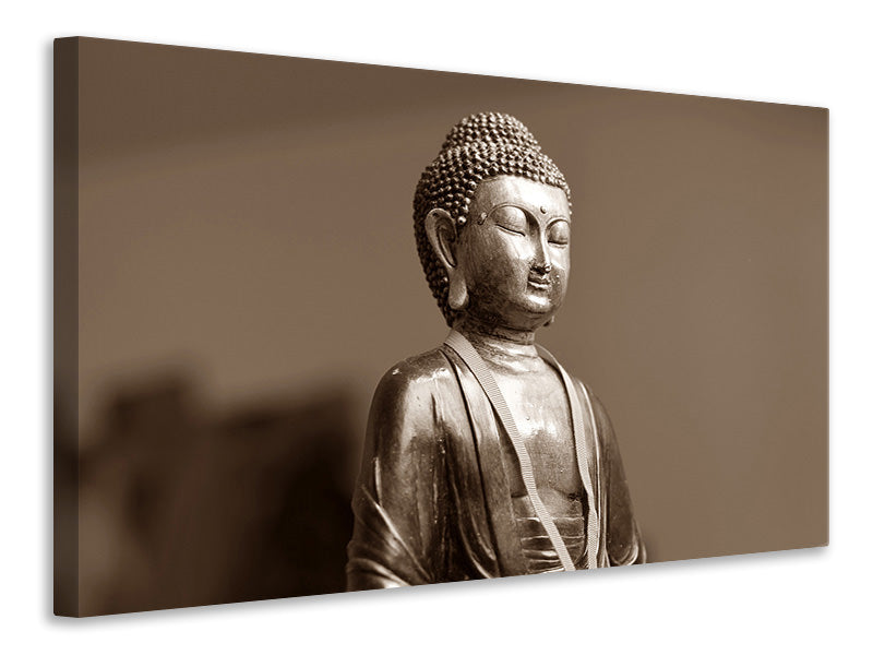 Canvas print Buddha in meditation XL
