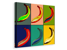Load image into Gallery viewer, Canvas print Colorful bananas
