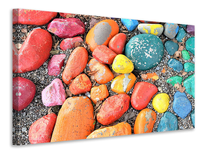 Canvas print Colorful stones