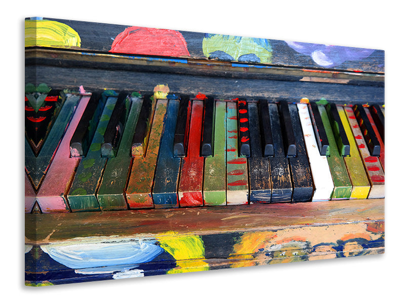 Canvas print Colorful piano