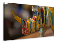 Canvas print Colorful Rino