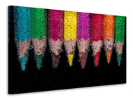 Canvas print Crayons in the water