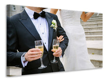 Load image into Gallery viewer, Canvas print Champagne for the wedding
