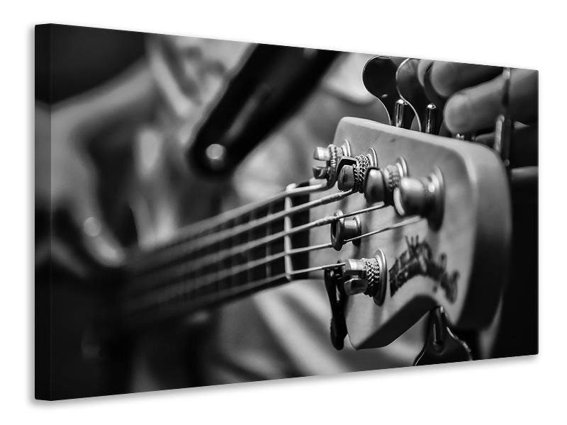 Canvas print Close up guitarist