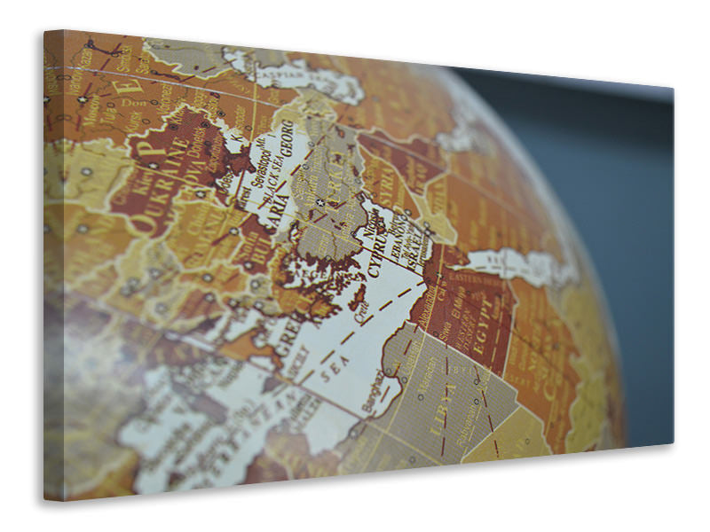 Canvas print Close up globe