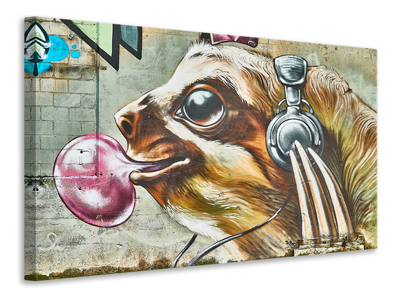 Canvas print That's where the dog rocks