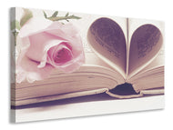 Canvas print The book of love