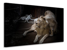 Load image into Gallery viewer, Canvas print The lion couple
