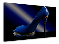 Canvas print The blue high heel