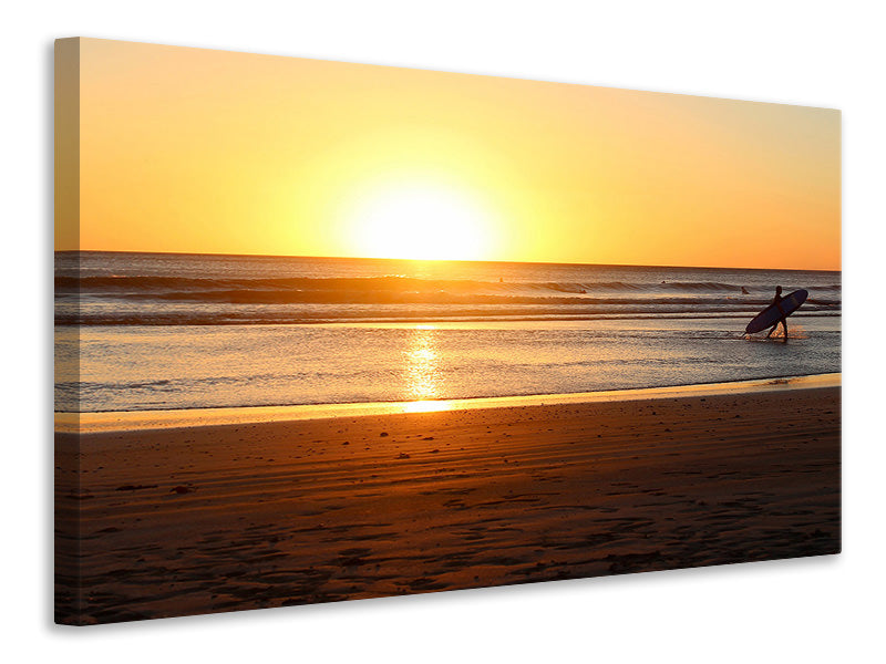 Canvas print The lonely surfer