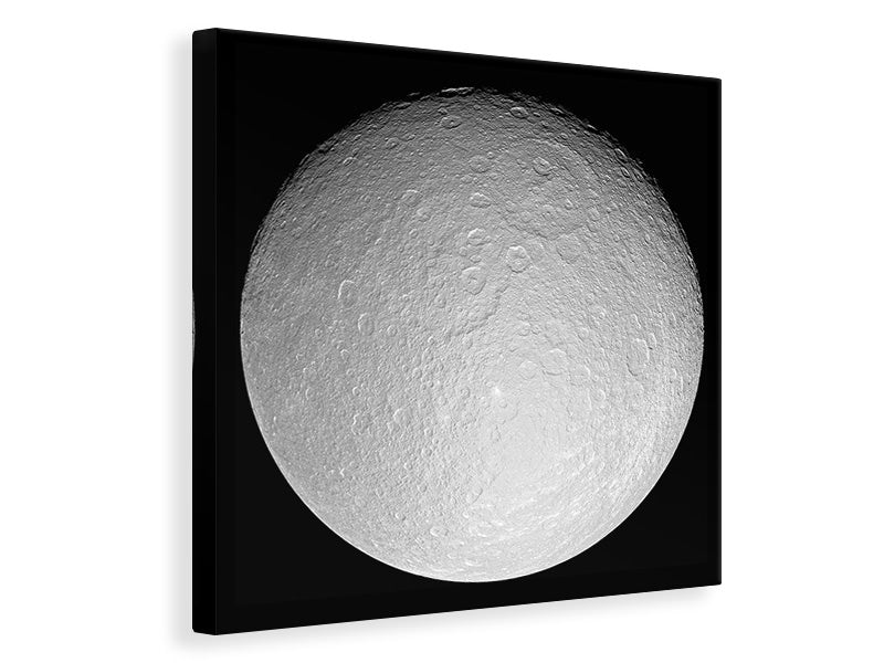 Canvas print The ice moon Rhea
