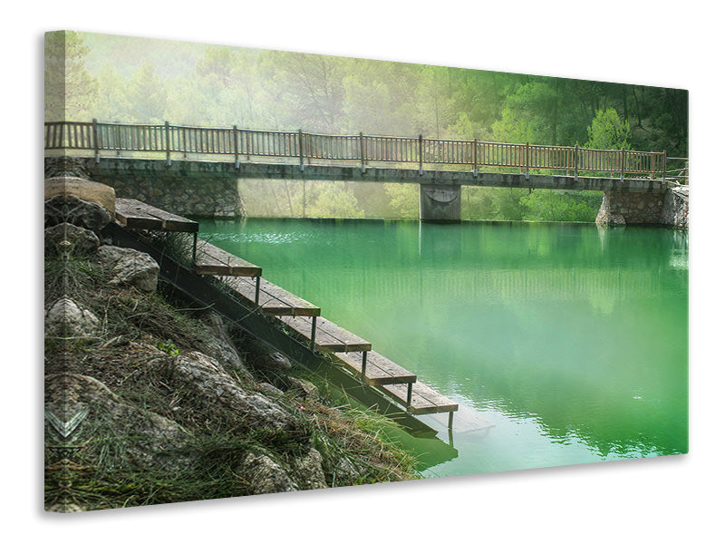 Canvas print The green pond
