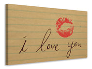 Canvas print The kiss mouth