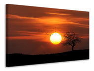 Canvas print The sunset on the horizon