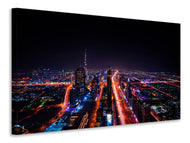 Canvas print The colorful lights of Dubai