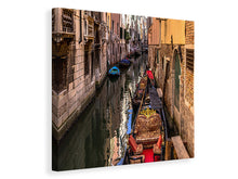 Load image into Gallery viewer, Canvas print The gondolas of Venice
