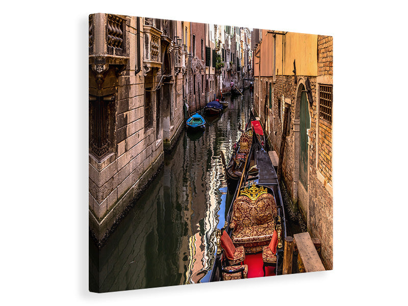 Canvas print The gondolas of Venice