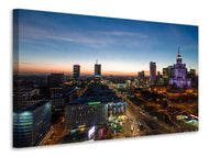Canvas print The lights of Warsaw