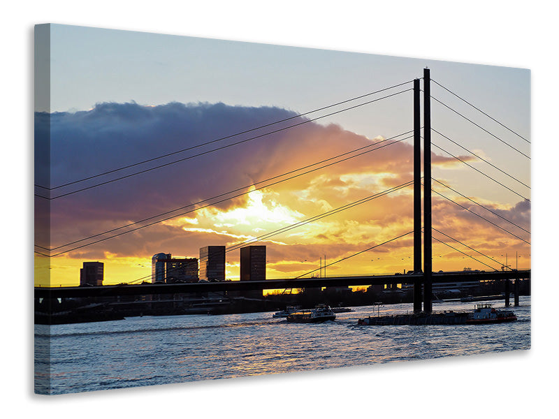 Canvas print The Rhine bridge