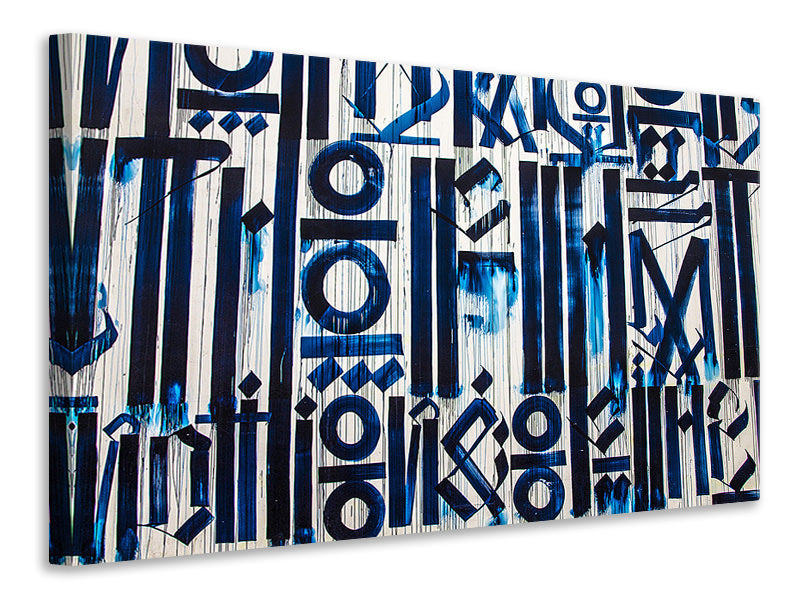 Canvas print The signs on the wall