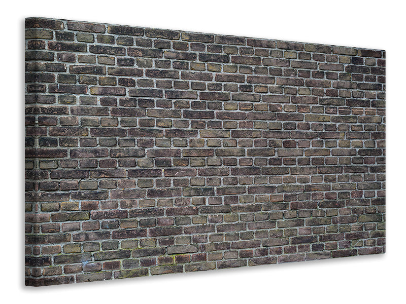 Canvas print Dark clinker stones