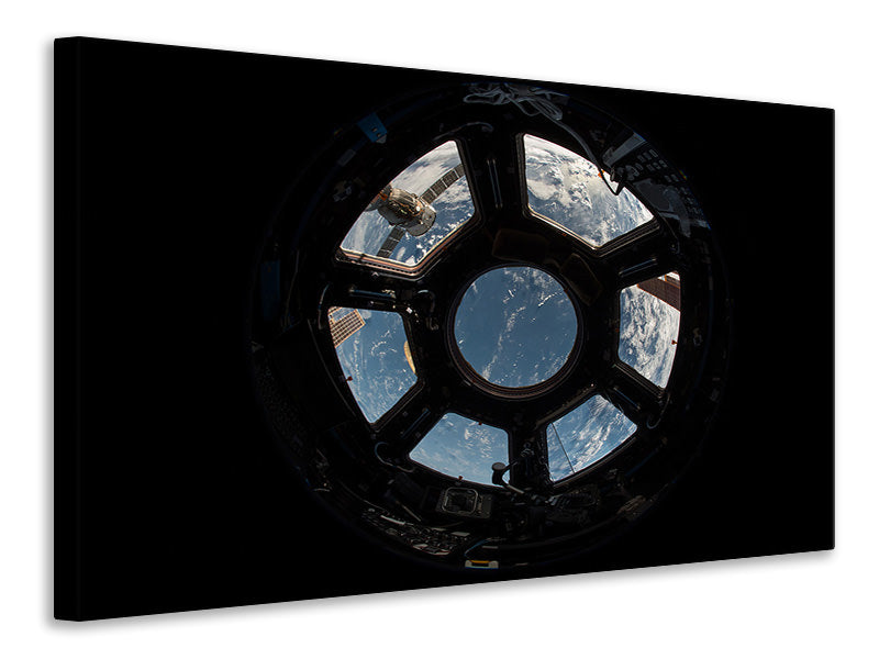 Canvas print A look from the Iss