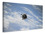 Canvas print A satellite above the clouds