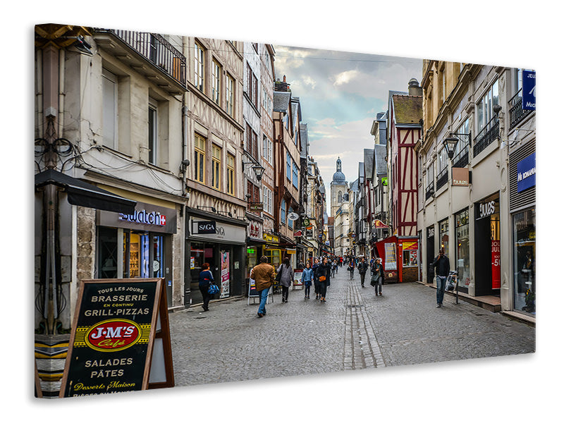 Canvas print A shopping street