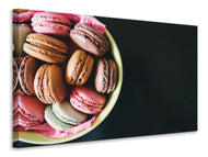 Canvas print A bowl of macaroons