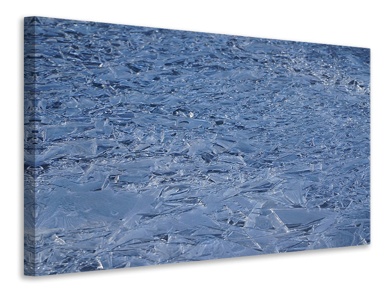 Canvas print Ice on the lake