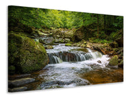 Canvas print Relaxation at the waterfall 2