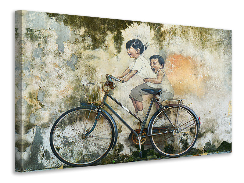 Canvas print Bicycle graffiti