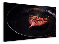 Canvas print Meat in the pan