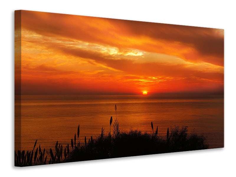 Canvas print Peaceful evening mood by the sea